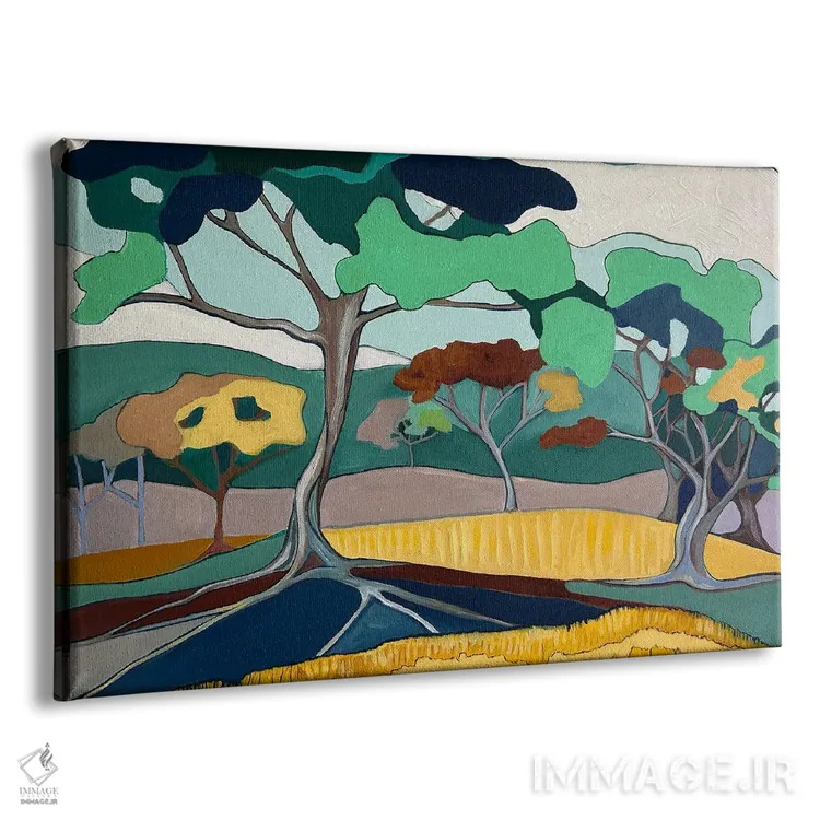 تابلو دکوراتیو چشم انداز داخل جزیره هاوایی اثر هیدن هیل - نمای پرسپکتیو محصول