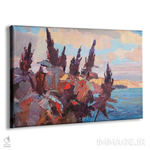 تابلو دکوراتیو گل های پاییزی اثر کنتس آرت - نمای پرسپکتیو محصول