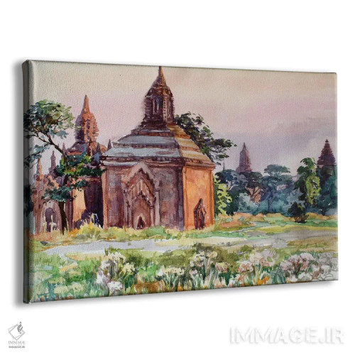 تابلو دکوراتیو صبح زود باگان اثر کنتس آرت - نمای پرسپکتیو محصول