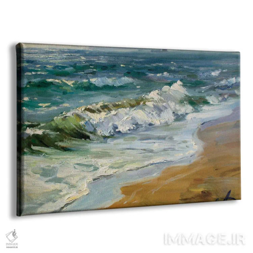 تابلو دکوراتیو شکسته شدن امواج فیودوسیا اثر کنتس آرت - نمای پرسپکتیو محصول