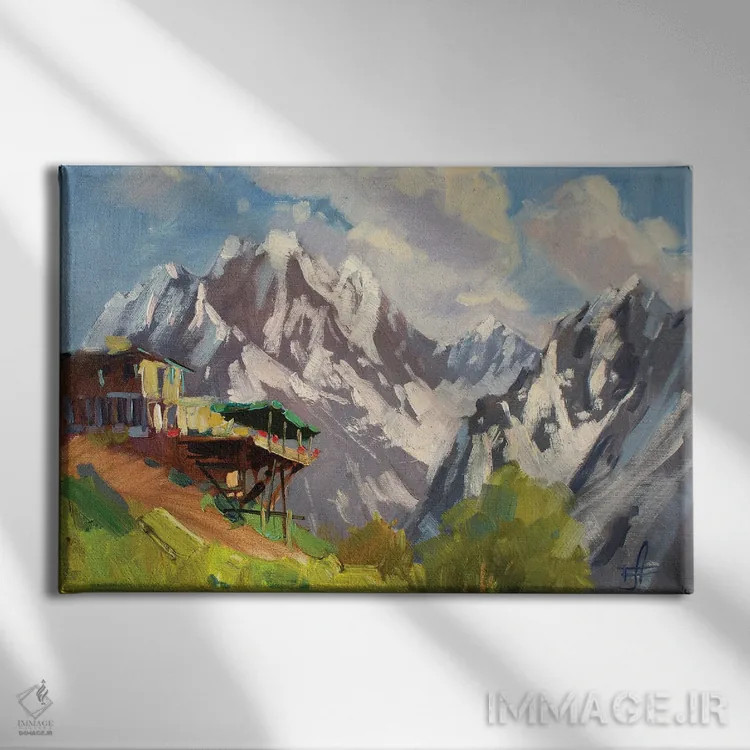 تابلو دکوراتیو دومبای اثر کنتس آرت - نمای روبهرو روی دیوار