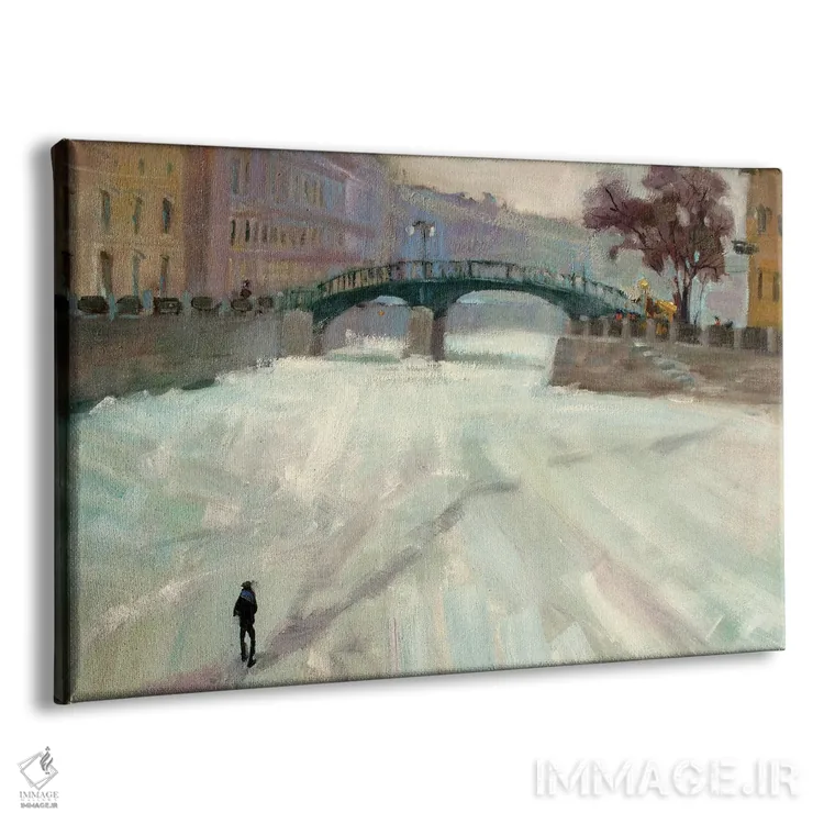 تابلو دکوراتیو پل انگلیسی سن پترزبورگ اثر کنتس آرت - نمای پرسپکتیو محصول