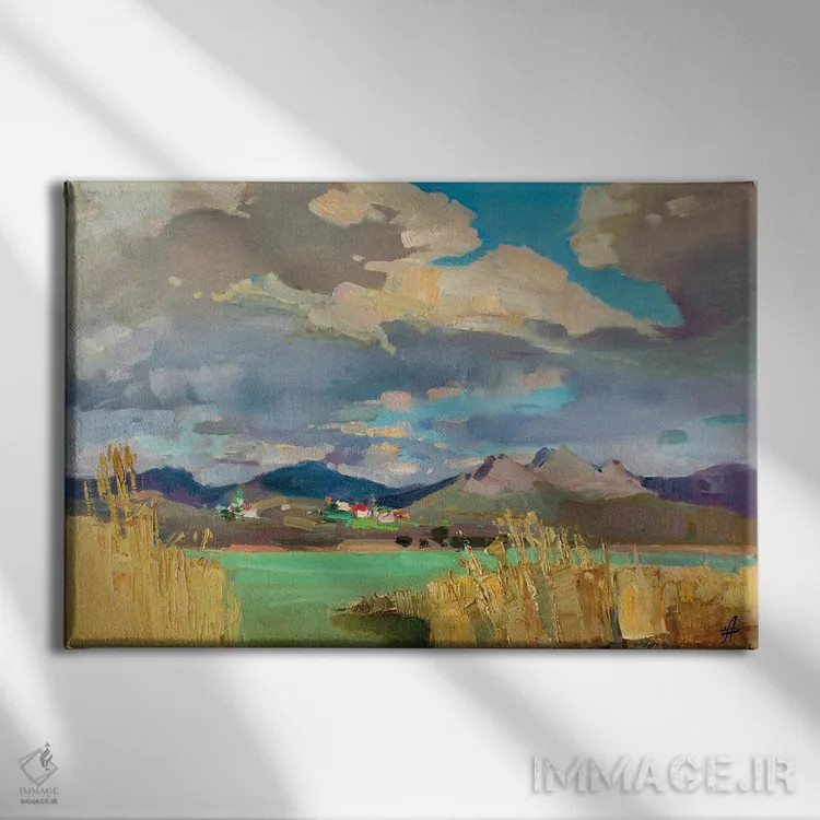 تابلو دکوراتیو خلیج روباه اثر کنتس آرت - نمای روبهرو روی دیوار