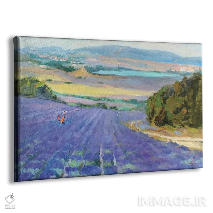 تابلو دکوراتیو اسطوخودوس اثر کنتس آرت - نمای پرسپکتیو محصول