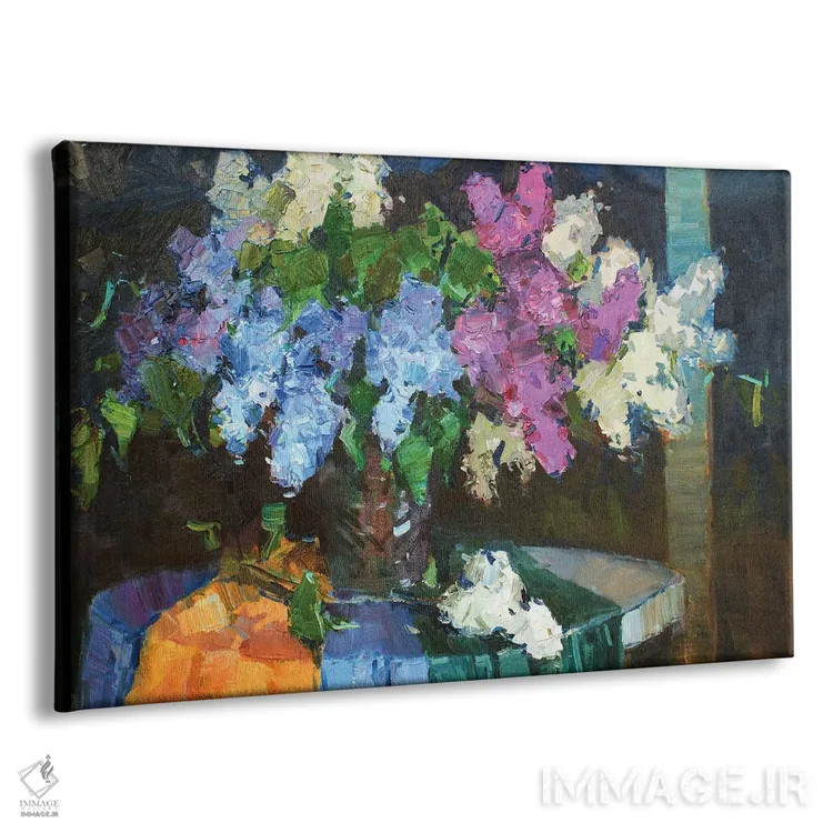 تابلو دکوراتیو یاس بنفش VI اثر کنتس آرت - نمای پرسپکتیو محصول