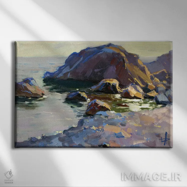 تابلو دکوراتیو خلیج لاسپی اثر کنتس آرت - نمای روبهرو روی دیوار