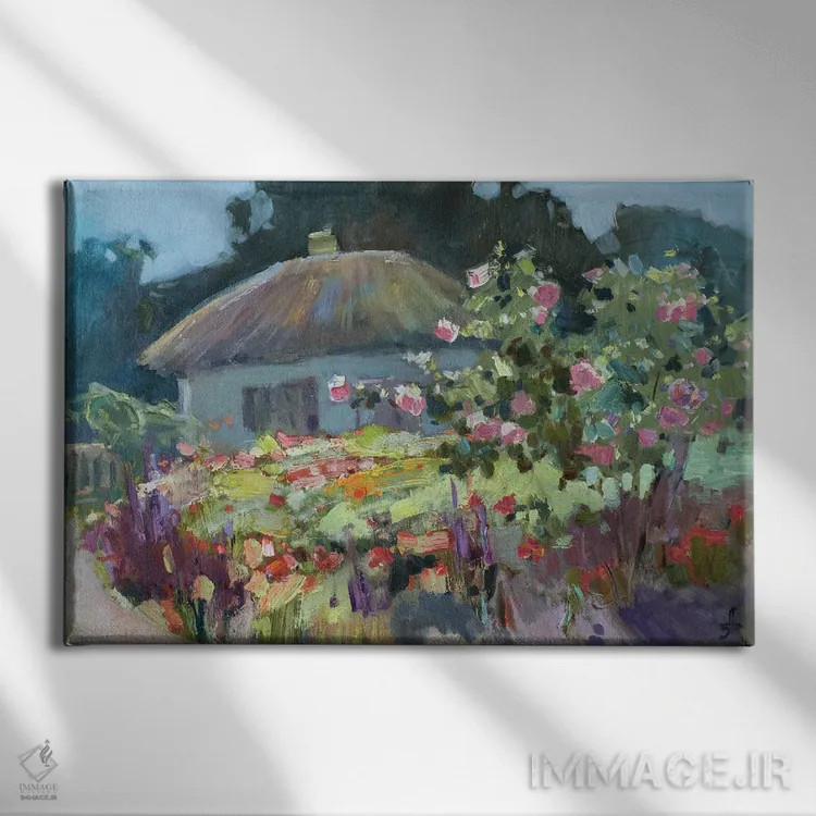 تابلو دکوراتیو خانه لرمانتوف در پیاتیگورسک اثر کنتس آرت - نمای روبهرو روی دیوار