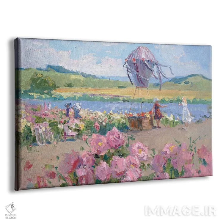 تابلو دکوراتیو جشنواره رز اثر کنتس آرت - نمای پرسپکتیو محصول