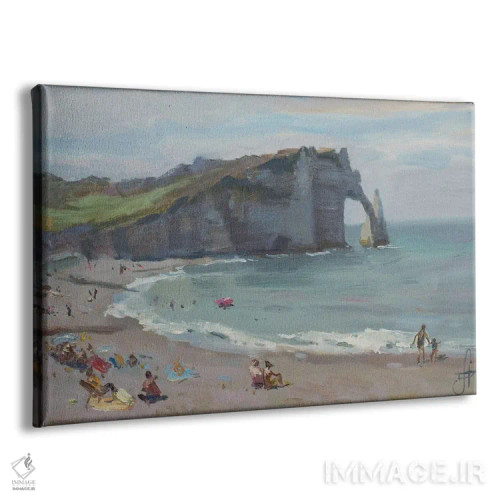 تابلو دکوراتیو اترتا فرانسه اثر کنتس آرت - نمای پرسپکتیو محصول