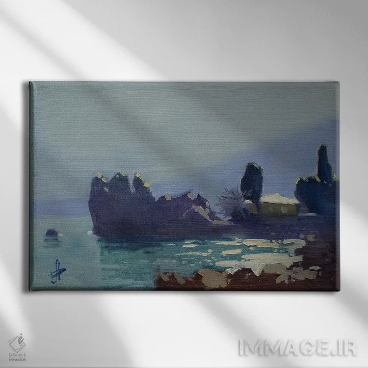 تابلو دکوراتیو خانه تابستانی آنتون چخوف نویسنده بزرگ روس در گورزوف I اثر کنتس آرت - نمای روبهرو روی دیوار