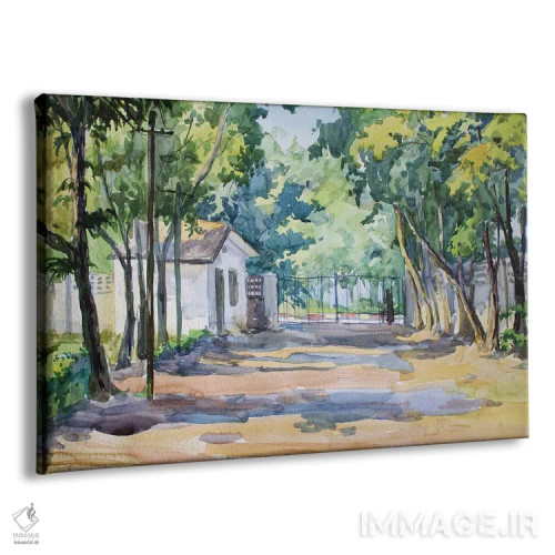 تابلو دکوراتیو یانگون در نیمروز اثر کنتس آرت - نمای پرسپکتیو محصول