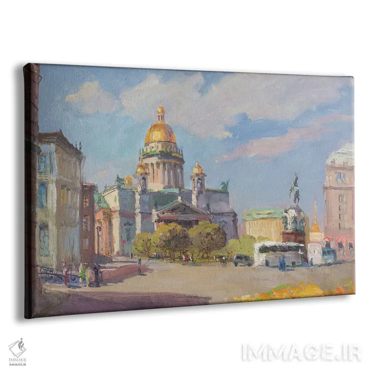 تابلو دکوراتیو کلیسای سنت ایساک، سن پترزبورگ، روسیه اثر کنتس آرت - نمای پرسپکتیو محصول