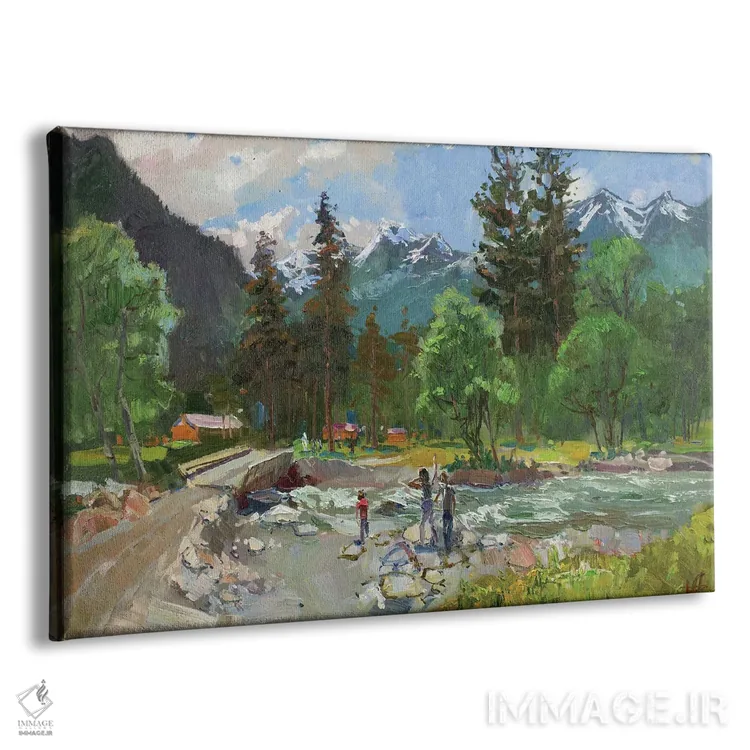 تابلو دکوراتیو آرخیز؛ پس از باران اثر کنتس آرت - نمای پرسپکتیو محصول