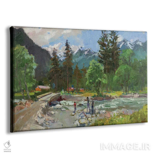 تابلو دکوراتیو آرخیز؛ پس از باران اثر کنتس آرت - نمای پرسپکتیو محصول
