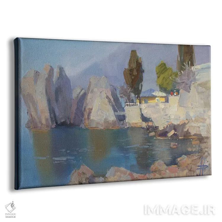 تابلو دکوراتیو صبح در خانه تابستانی چخوف اثر کنتس آرت - نمای پرسپکتیو محصول