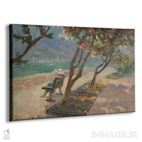 تابلو دکوراتیو ادنیوم ها در کتور مونته نگرو اثر کنتس آرت - نمای پرسپکتیو محصول