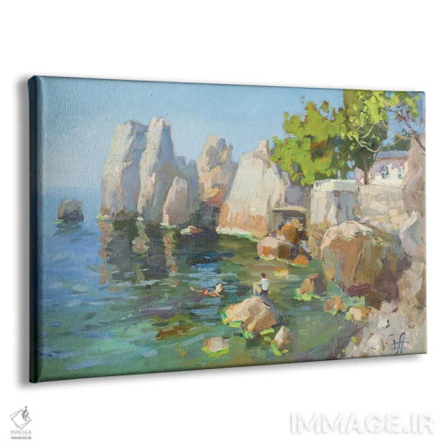 تابلو دکوراتیو خلیج چخوف اثر کنتس آرت - نمای پرسپکتیو محصول