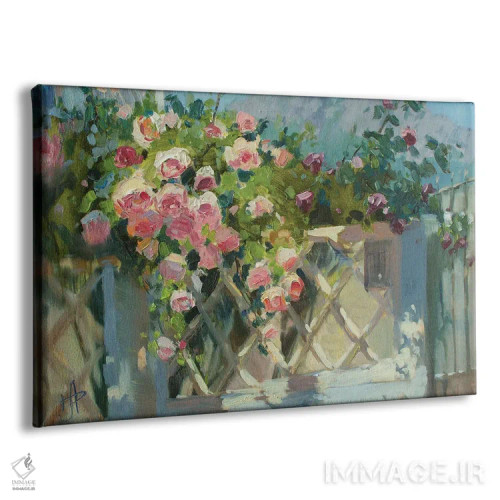 تابلو دکوراتیو رز و کاراداگ اثر کنتس آرت - نمای پرسپکتیو محصول