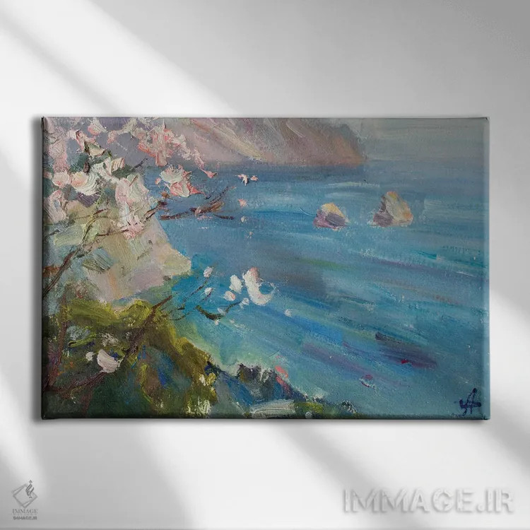 تابلو دکوراتیو بهار آدالارز اثر کنتس آرت - نمای روبهرو روی دیوار