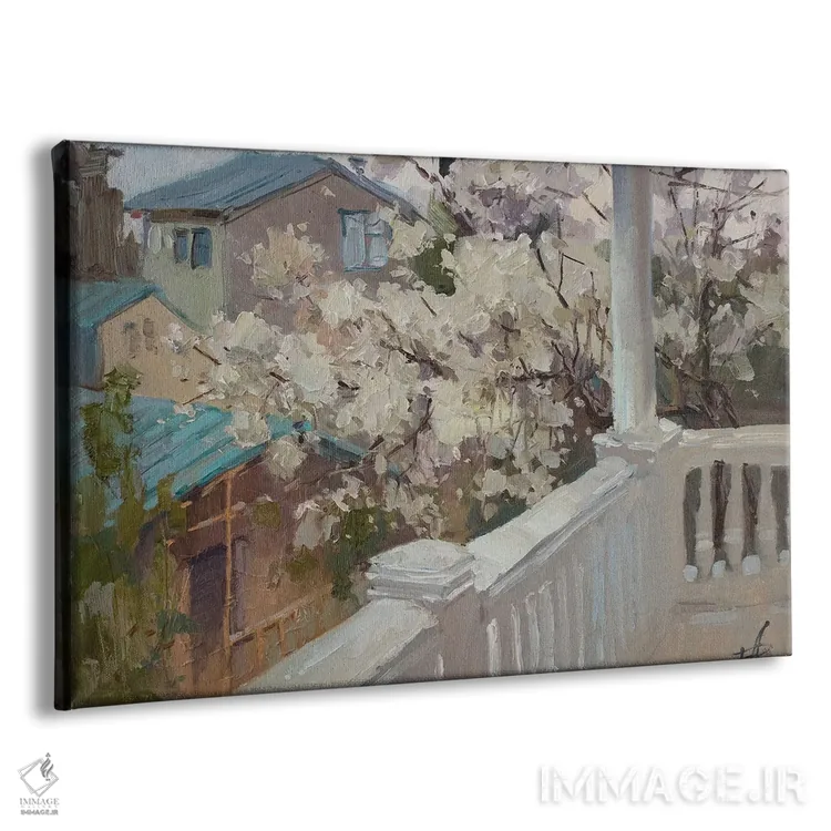 تابلو دکوراتیو تراس اثر کنتس آرت - نمای پرسپکتیو محصول