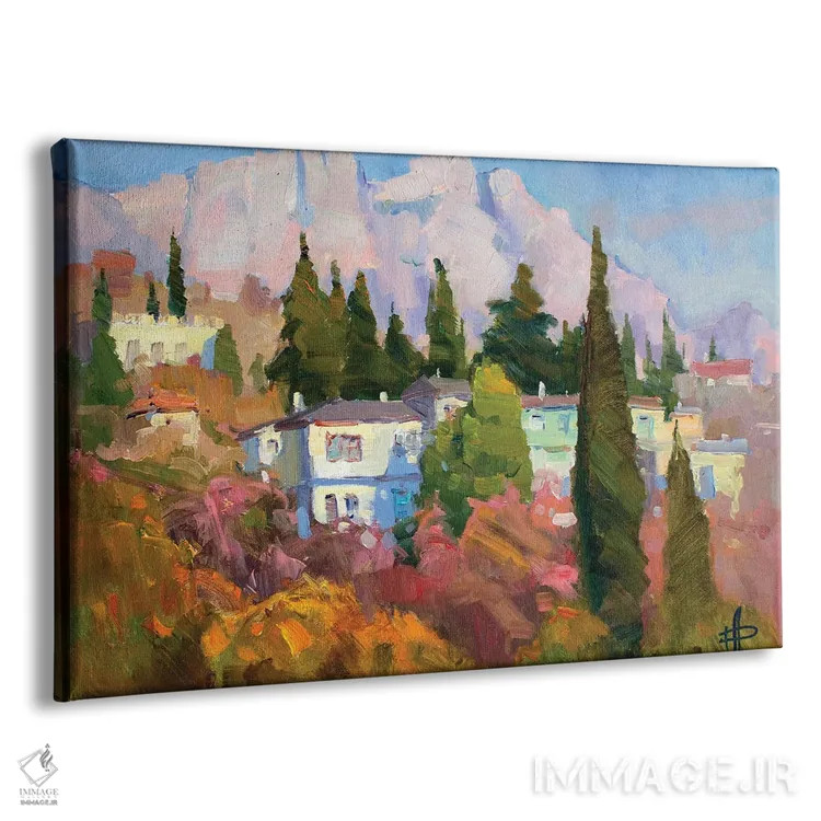 تابلو دکوراتیو آلوپکا در دامنه آی-پتری اثر کنتس آرت - نمای پرسپکتیو محصول