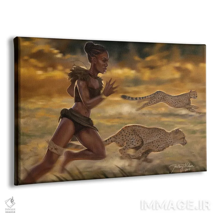 تابلو دکوراتیو شکار اثر هیلاری دی ویلسون - نمای پرسپکتیو محصول