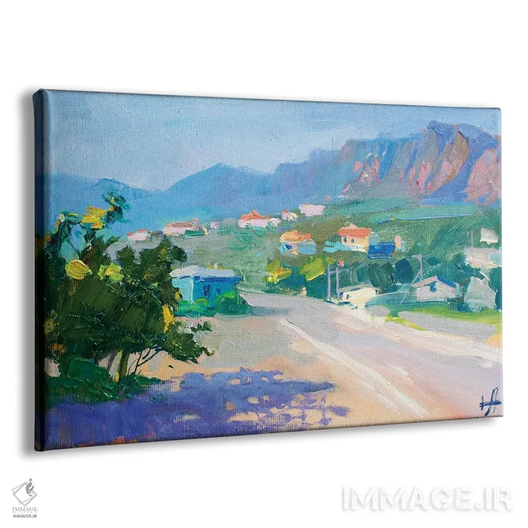 تابلو دکوراتیو آلوشتا اثر کنتس آرت - نمای پرسپکتیو محصول