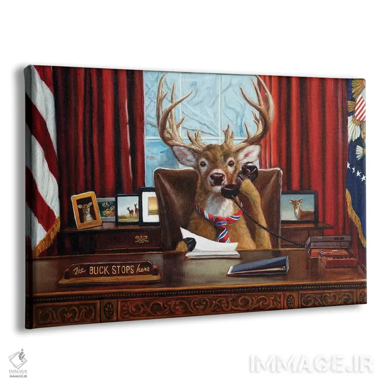 تابلو دکوراتیو مسئولیت اینجاست اثر لوسیا هفرنان - نمای پرسپکتیو محصول