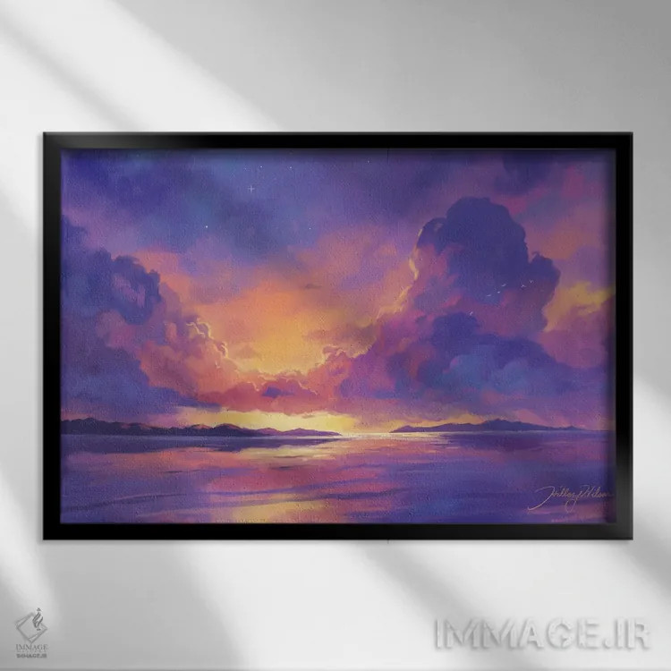 تابلو دکوراتیو هیلاری دی ویلسون IV اثر هیلاری دی ویلسون - نمای قابدار مشکی