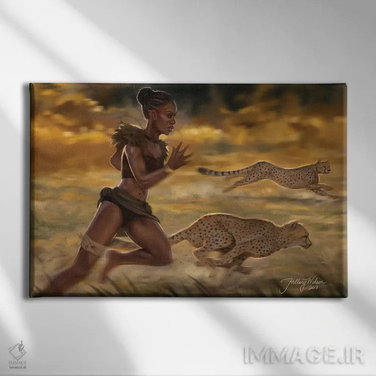 تابلو دکوراتیو شکار اثر هیلاری دی ویلسون - نمای روبهرو روی دیوار