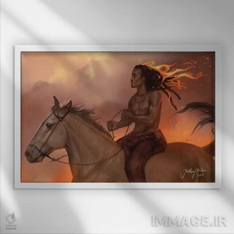 تابلو دکوراتیو هیلاری دی ویلسون III اثر هیلاری دی ویلسون - نمای قابدار سفید