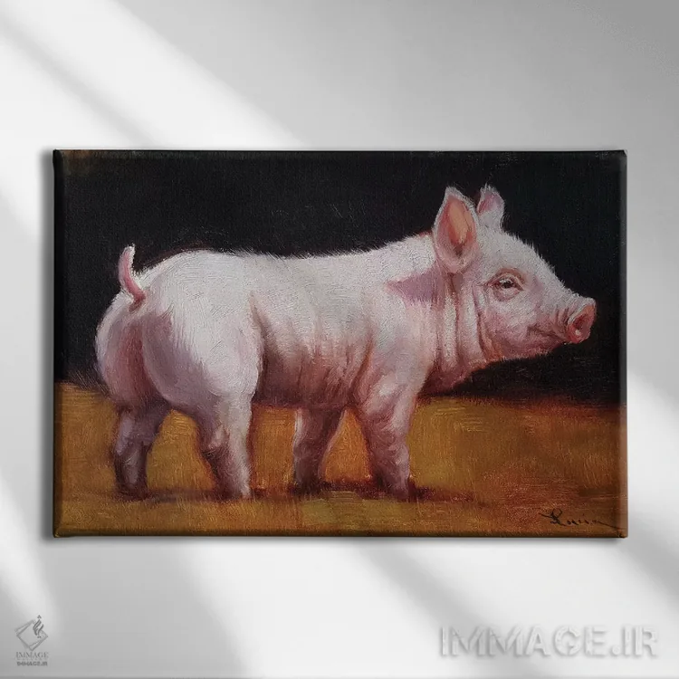 تابلو دکوراتیو ویلبور اثر لوسیا هفرنان - نمای روبهرو روی دیوار