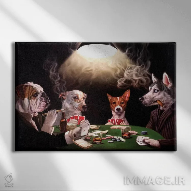 تابلو دکوراتیو بلوف اثر لوسیا هفرنان - نمای روبهرو روی دیوار