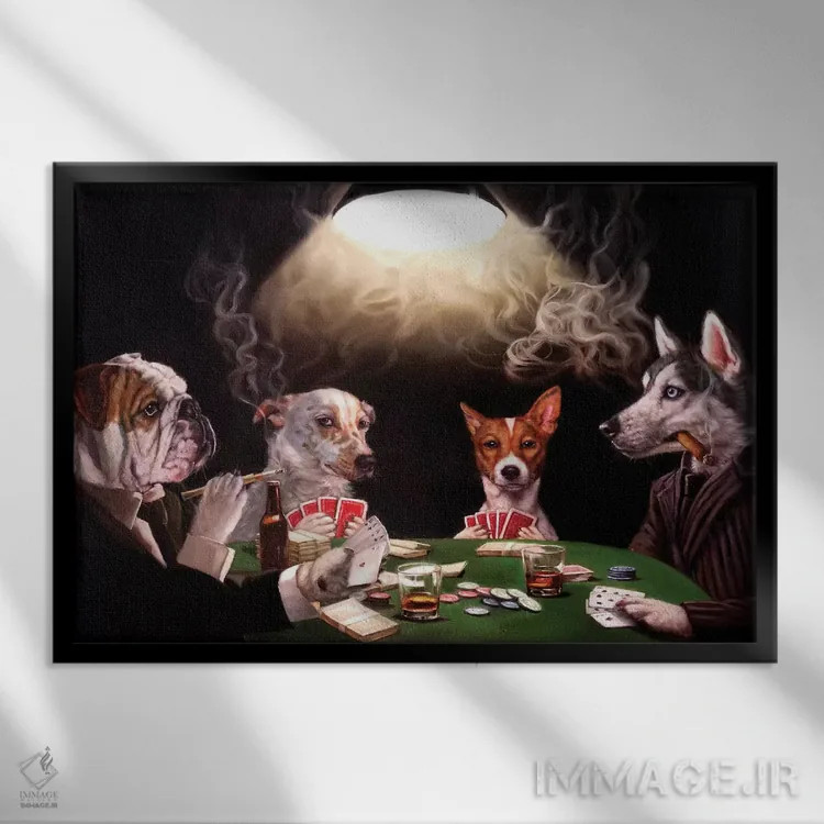 تابلو دکوراتیو بلوف اثر لوسیا هفرنان - نمای قابدار مشکی