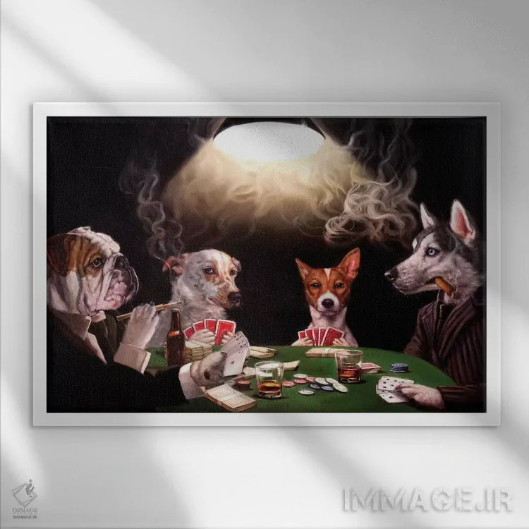 تابلو دکوراتیو بلوف اثر لوسیا هفرنان - نمای قابدار سفید