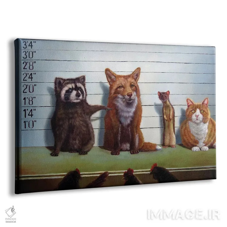 تابلو دکوراتیو مظنونین همیشگی اثر لوسیا هفرنان - نمای پرسپکتیو محصول