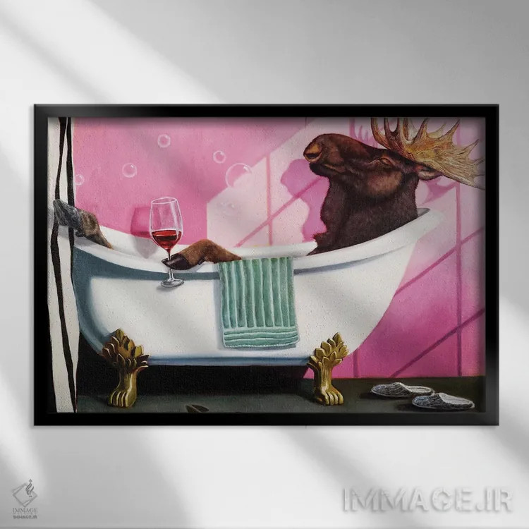 تابلو دکوراتیو بازنشستگی اثر لوسیا هفرنان - نمای قابدار مشکی