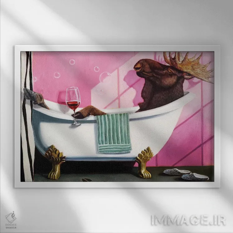 تابلو دکوراتیو بازنشستگی اثر لوسیا هفرنان - نمای قابدار سفید