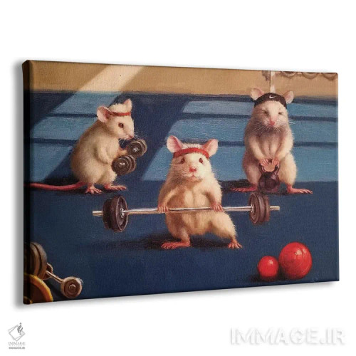 تابلو دکوراتیو عاشقان باشگاه اثر لوسیا هفرنان - نمای پرسپکتیو محصول