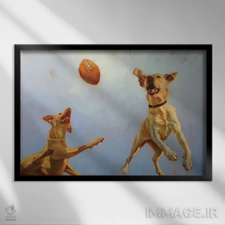 تابلو دکوراتیو امتیاز بازی اثر لوسیا هفرنان - نمای قابدار مشکی