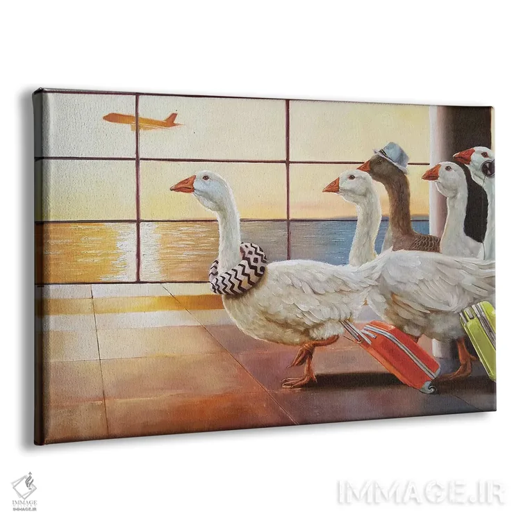 تابلو دکوراتیو مهاجرت درجه یک اثر لوسیا هفرنان - نمای پرسپکتیو محصول