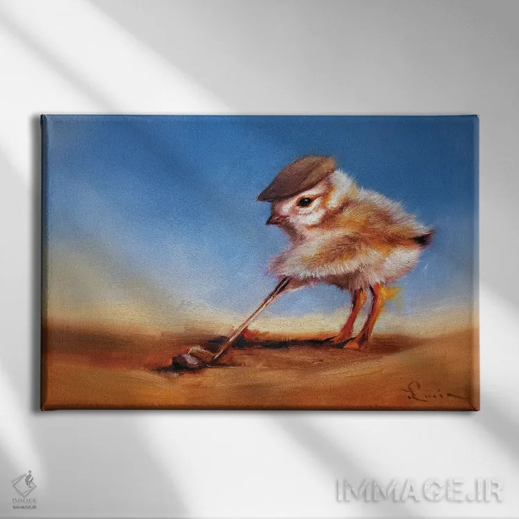 تابلو دکوراتیو ضربه برودی اثر لوسیا هفرنان - نمای روبهرو روی دیوار