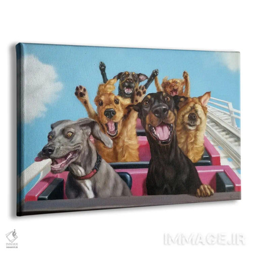 تابلو دکوراتیو ماجراجویان اثر لوسیا هفرنان - نمای پرسپکتیو محصول