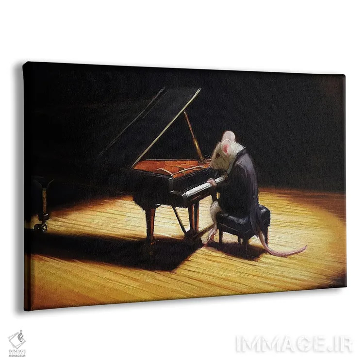 تابلو دکوراتیو پیانیست کوچک اثر لوسیا هفرنان - نمای پرسپکتیو محصول
