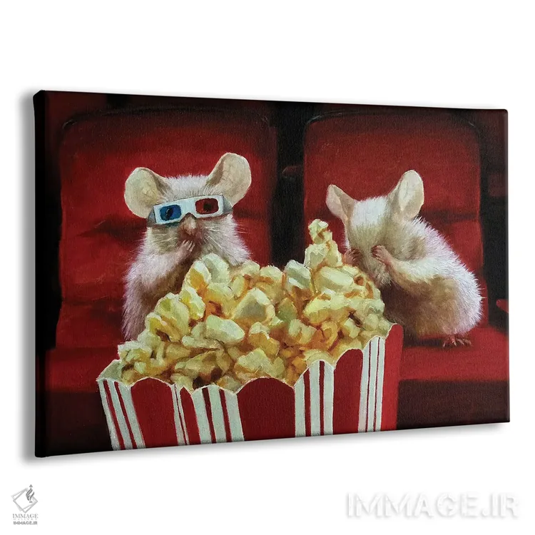 تابلو دکوراتیو شب فیلم دو اثر لوسیا هفرنان - نمای پرسپکتیو محصول