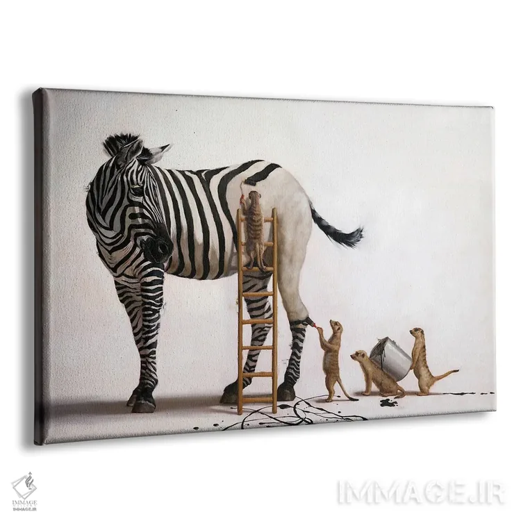 تابلو دکوراتیو رنگ آمیزی اثر لوسیا هفرنان - نمای پرسپکتیو محصول