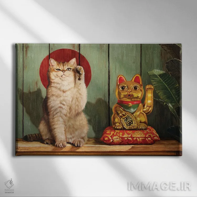 تابلو دکوراتیو تقلید کننده اثر لوسیا هفرنان - نمای روبهرو روی دیوار