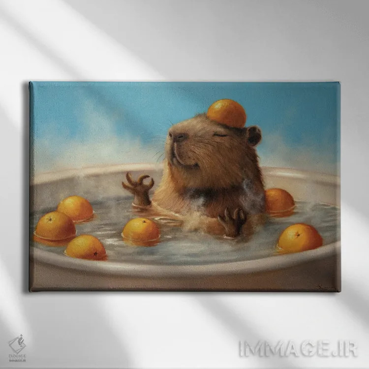 تابلو دکوراتیو طرز فکر کاپی برا اثر لوسیا هفرنان - نمای روبهرو روی دیوار