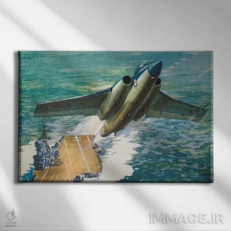 تابلو دکوراتیو پرواز دزد دریایی اثر همینگوی دیزاین - نمای روبهرو روی دیوار