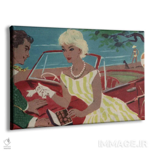 تابلو دکوراتیو رانندگی شبانه اثر همینگوی دیزاین - نمای پرسپکتیو محصول